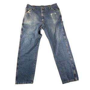 Old‎ Mill Mens Carpenter Jeans Blue Denim Work Pants 40x32 MENCARP Medium Wash